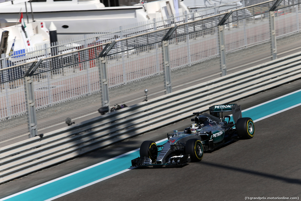 GP ABU DHABI, 27.11.2015 - Prove Libere 1, Lewis Hamilton (GBR) Mercedes AMG F1 W06
