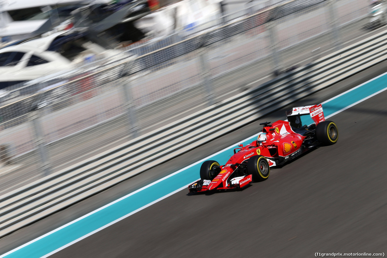 GP ABU DHABI, 27.11.2015 - Prove Libere 1, Sebastian Vettel (GER) Ferrari SF15-T