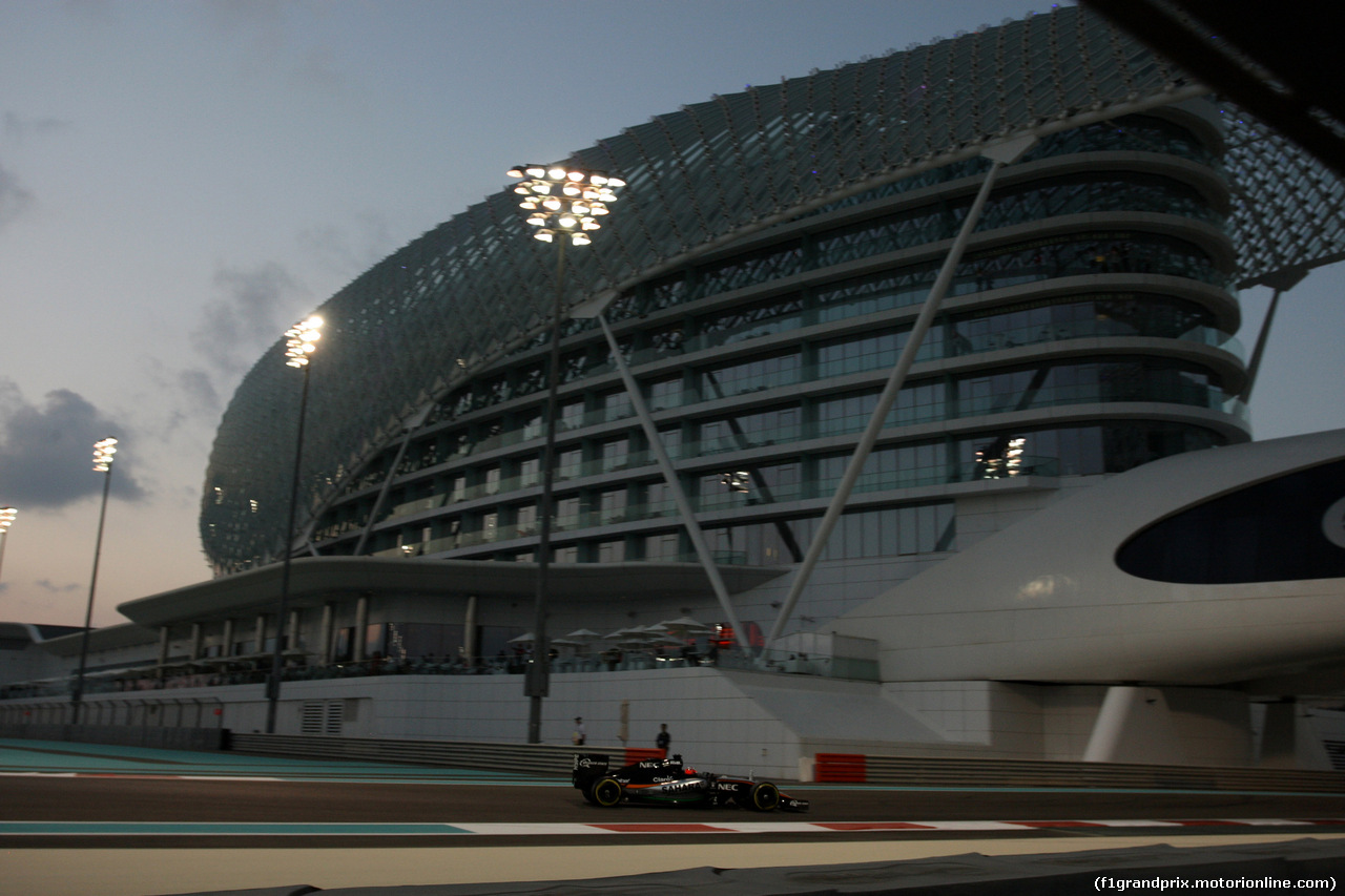 GP ABU DHABI, 27.11.2015 - Prove Libere 2, Nico Hulkenberg (GER) Sahara Force India F1 VJM08