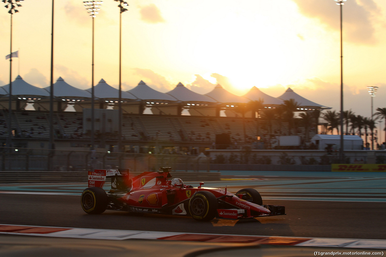 GP ABU DHABI, 27.11.2015 - Prove Libere 2, Sebastian Vettel (GER) Ferrari SF15-T