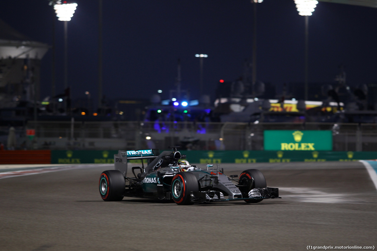 GP ABU DHABI, 27.11.2015 - Prove Libere 2, Lewis Hamilton (GBR) Mercedes AMG F1 W06