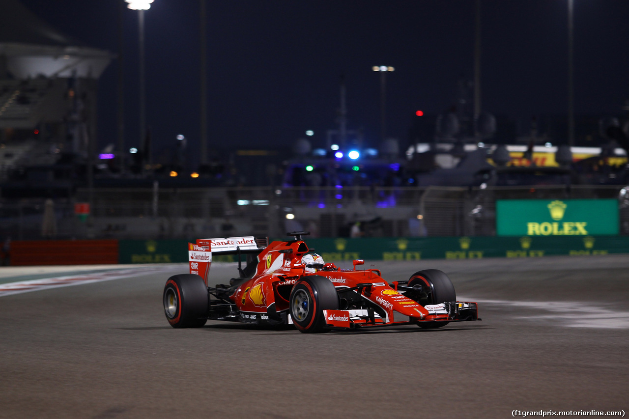 GP ABU DHABI, 27.11.2015 - Prove Libere 2, Sebastian Vettel (GER) Ferrari SF15-T