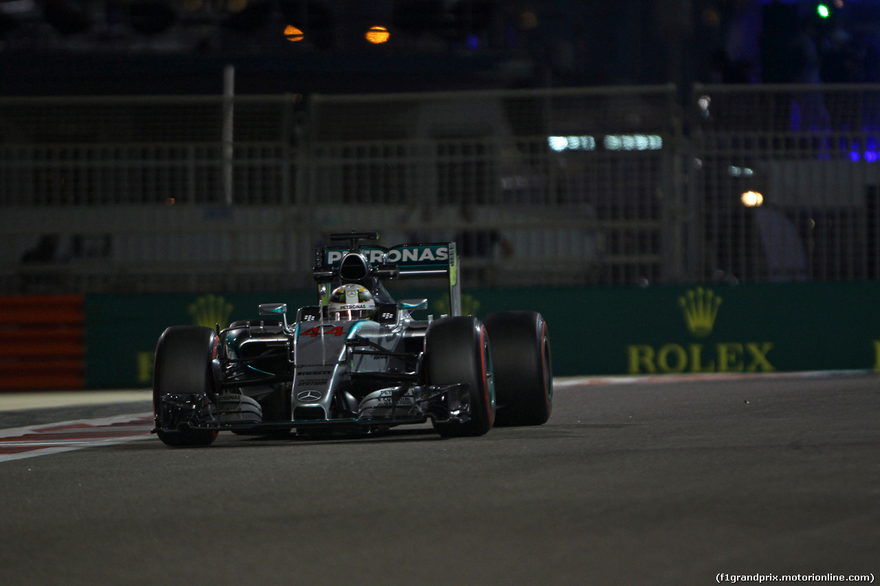 GP ABU DHABI, 27.11.2015 - Prove Libere 2, Lewis Hamilton (GBR) Mercedes AMG F1 W06