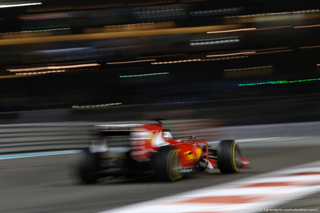 GP ABU DHABI, 27.11.2015 - Prove Libere 2, Sebastian Vettel (GER) Ferrari SF15-T