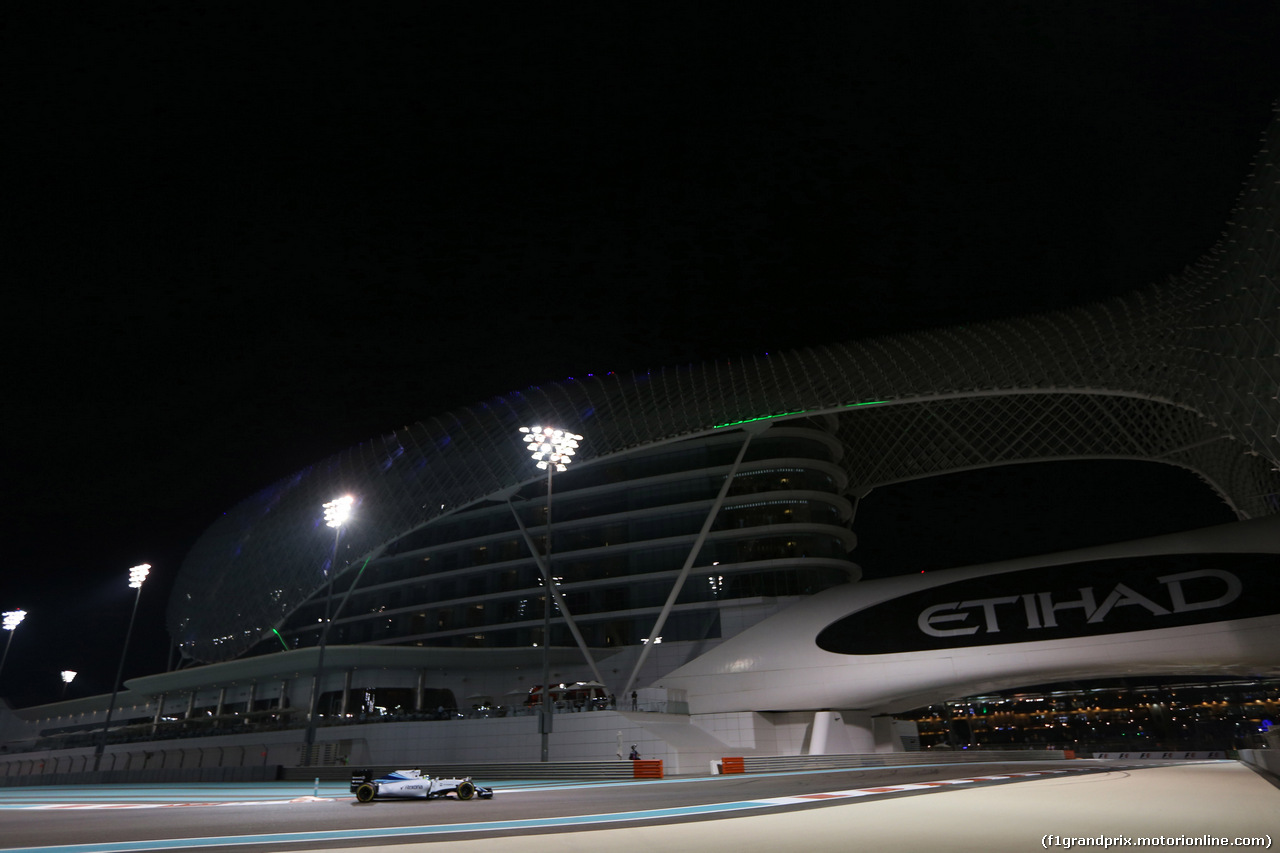 GP ABU DHABI, 27.11.2015 - Prove Libere 2, Felipe Massa (BRA) Williams F1 Team FW37