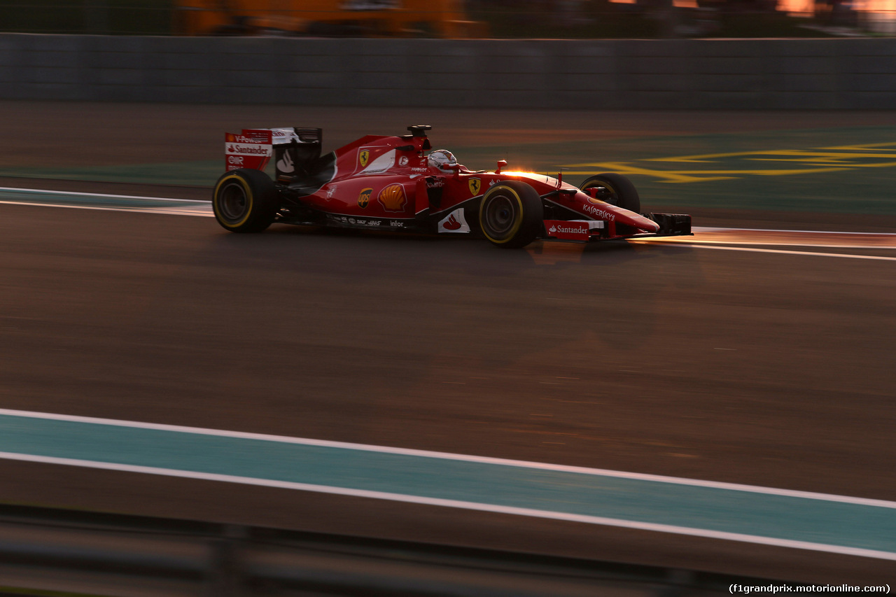 GP ABU DHABI, 27.11.2015 - Prove Libere 2, Sebastian Vettel (GER) Ferrari SF15-T