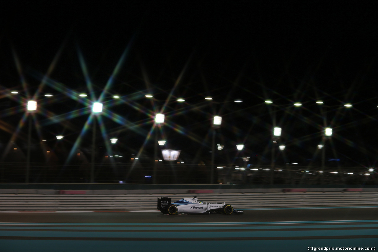 GP ABU DHABI, 27.11.2015 - Prove Libere 2, Felipe Massa (BRA) Williams F1 Team FW37