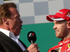 GP AUSTRALIA, 15.03.2015 - Gara, Arnod Schwarzenegger (AU), Actor e Sebastian Vettel (GER) Ferrari SF15-T