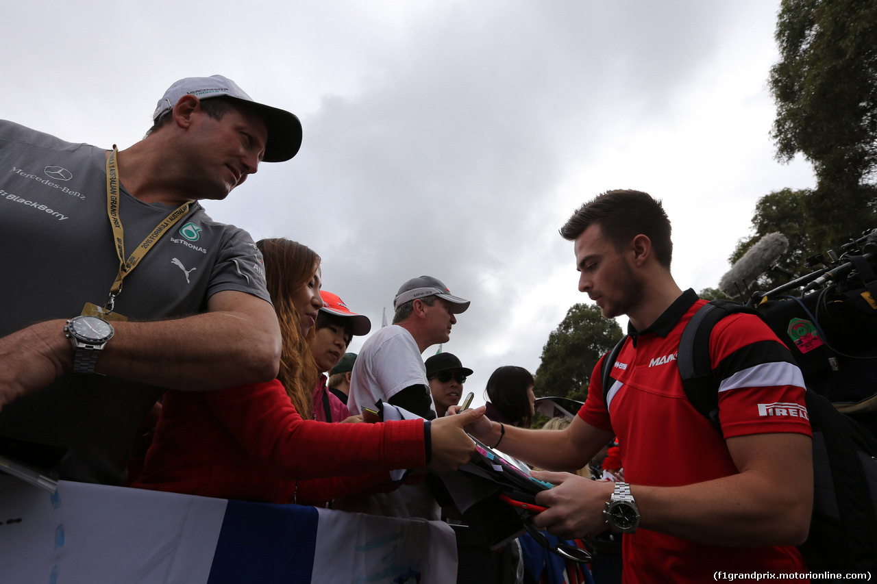 GP AUSTRALIA, 12.03.2015 - William Stevens (GBR) Manor Marussia F1 Team