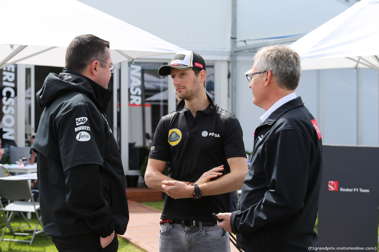 GP AUSTRALIA, 12.03.2015 - Romain Grosjean (FRA) Lotus F1 Team E23