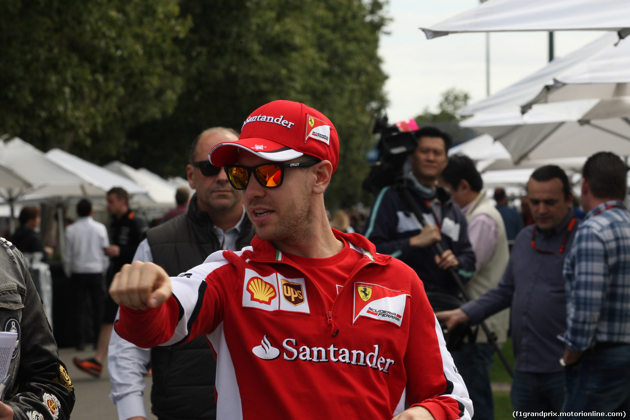 GP AUSTRALIA, 12.03.2015 - Sebastian Vettel (GER) Ferrari SF15-T