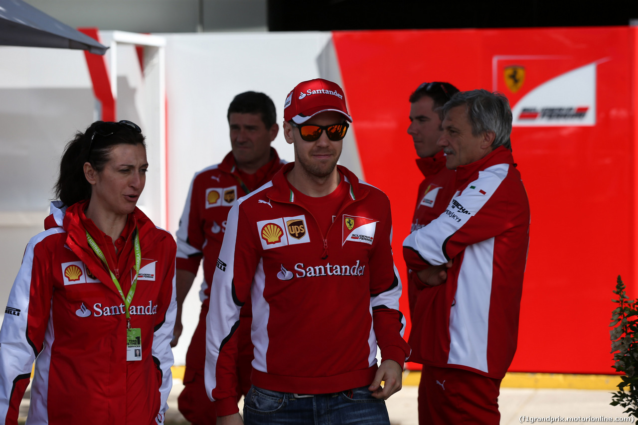 GP AUSTRALIA, 12.03.2015 - Sebastian Vettel (GER) Ferrari SF15-T