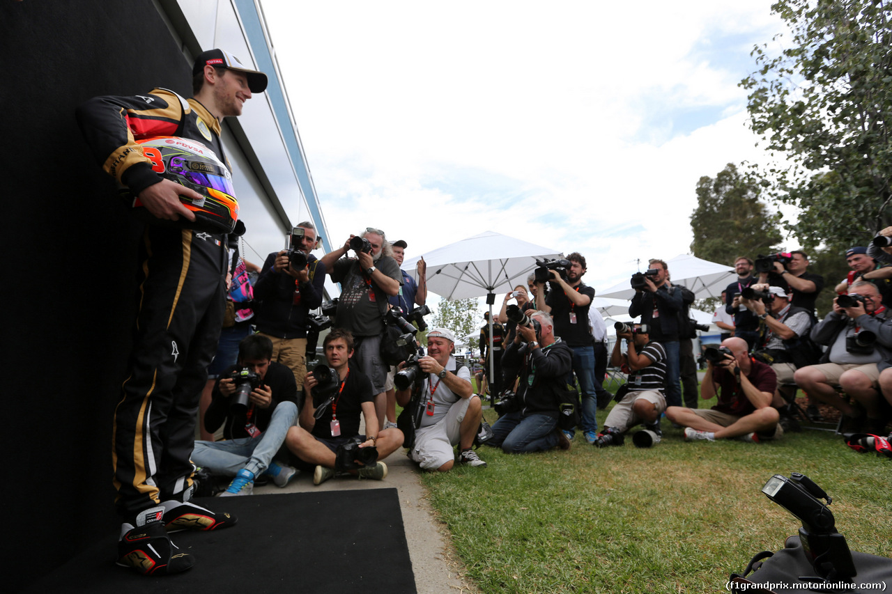 GP AUSTRALIA, 12.03.2015 - Romain Grosjean (FRA) Lotus F1 Team E23