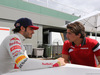 GP AUSTRALIA, 12.03.2015 - Carlos Sainz Jr (ESP) Scuderia Toro Rosso STR10 e Roberto Merhi (ESP) Manor Marussia F1 Team