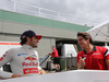 GP AUSTRALIA, 12.03.2015 - Carlos Sainz Jr (ESP) Scuderia Toro Rosso STR10 e Roberto Merhi (ESP) Manor Marussia F1 Team