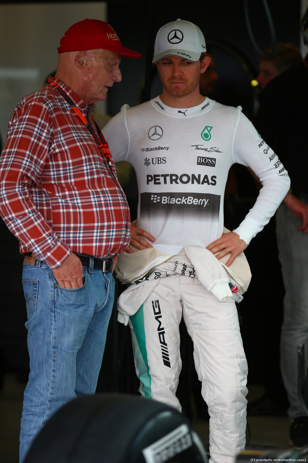 GP AUSTRALIA, 14.03.2014 - Prove Libere 3, Nikki Lauda (AU), Mercedes e Nico Rosberg (GER) Mercedes AMG F1 W06