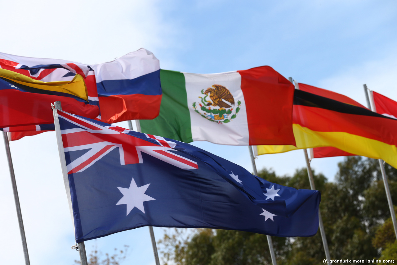 GP AUSTRALIA, 14.03.2014 - Prove Libere 3, Flags