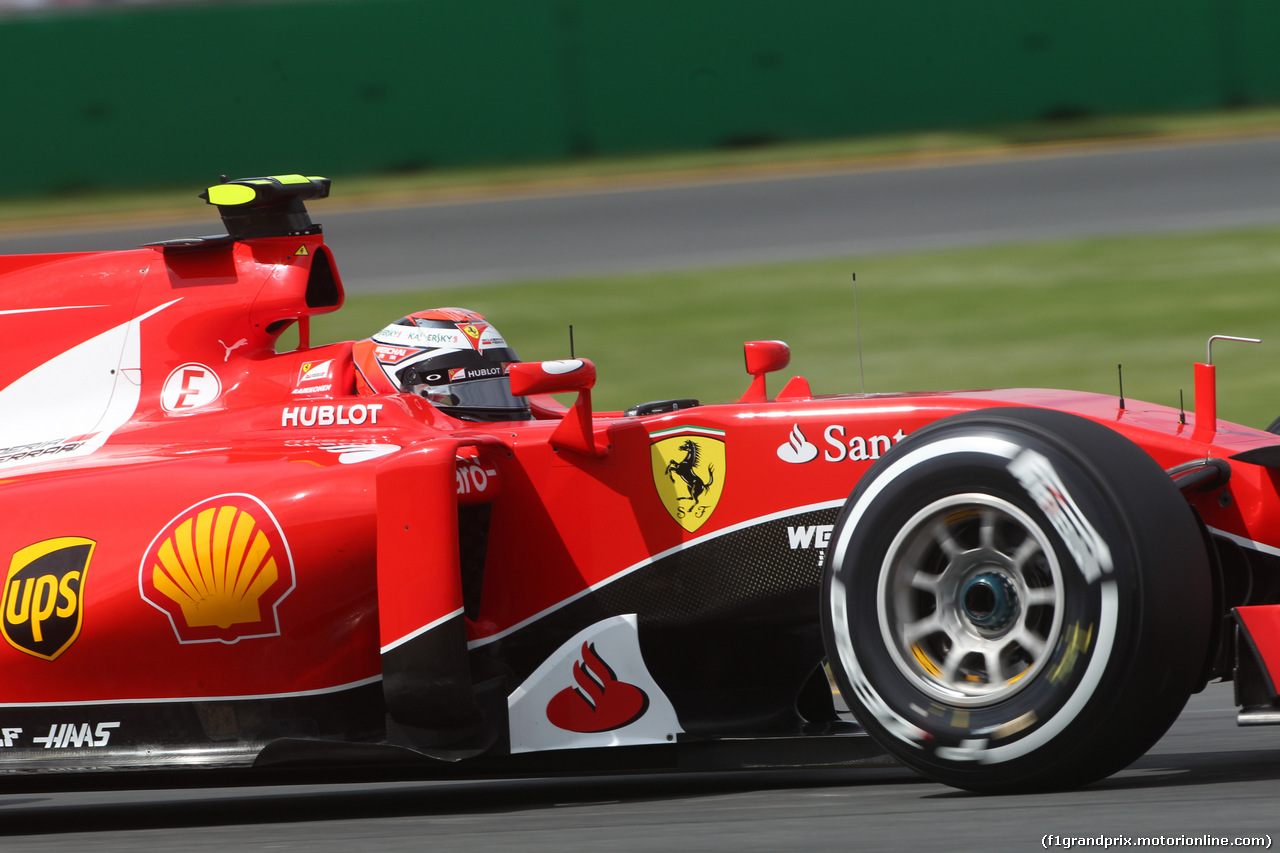 GP AUSTRALIA, 14.03.2014 - Prove Libere 3, Kimi Raikkonen (FIN) Ferrari SF15-T