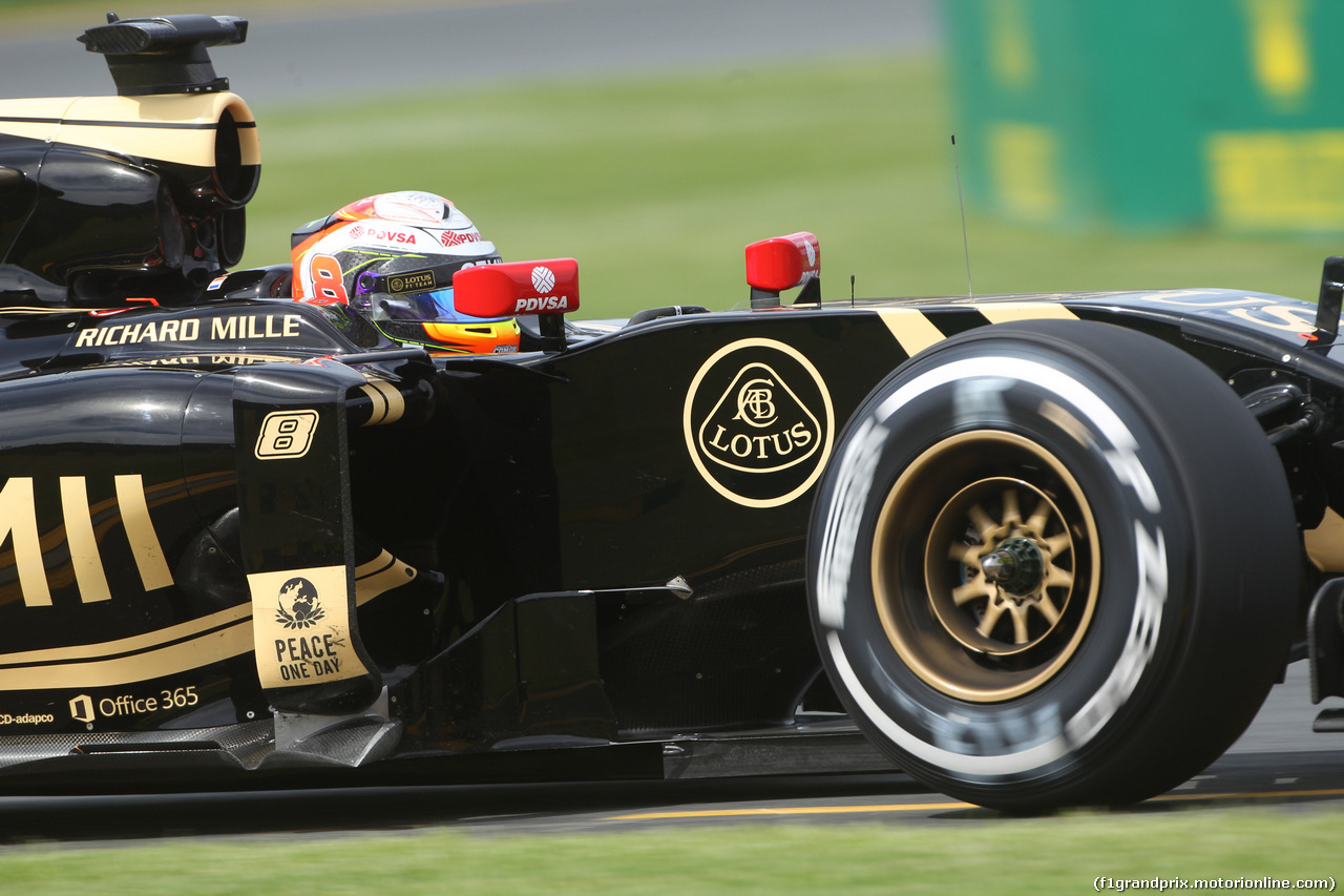 GP AUSTRALIA, 14.03.2014 - Prove Libere 3, Romain Grosjean (FRA) Lotus F1 Team E23