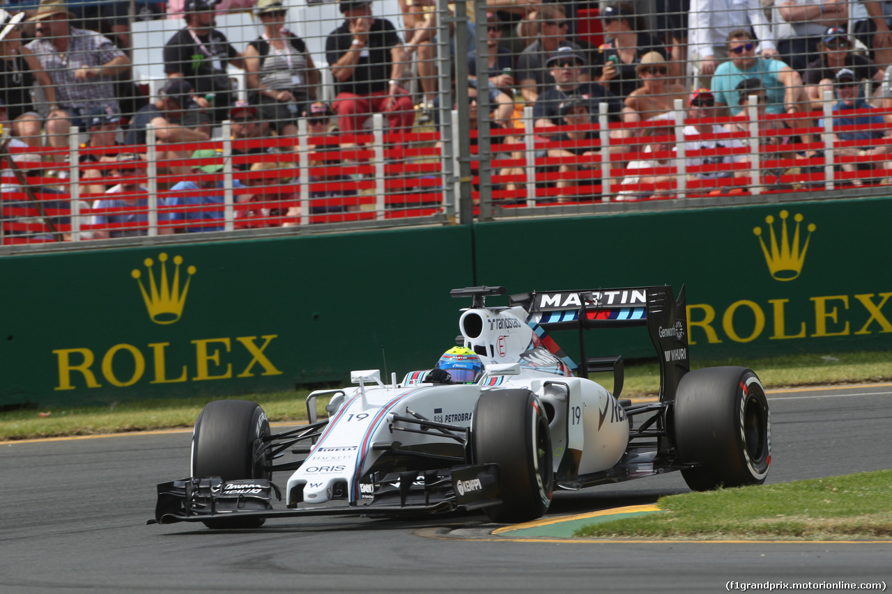 GP AUSTRALIA, 14.03.2014 - Prove Libere 3, Felipe Massa (BRA) Williams F1 Team FW37
