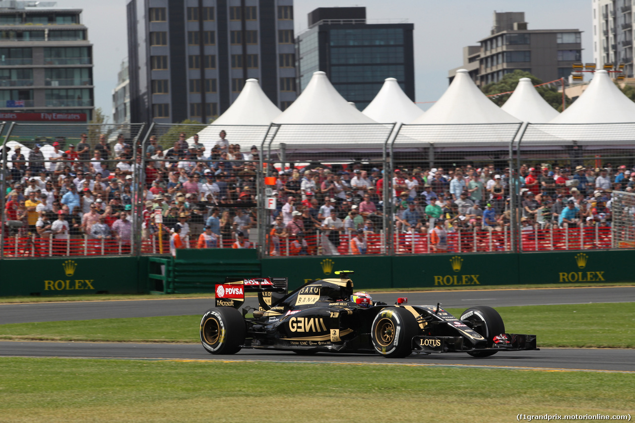 GP AUSTRALIA, 14.03.2014 - Prove Libere 3, Pastor Maldonado (VEN) Lotus F1 Team E23