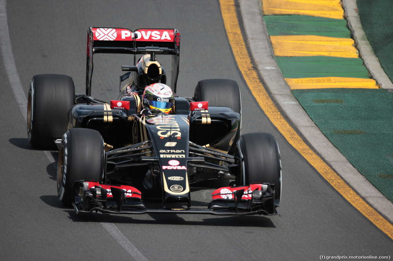 GP AUSTRALIA, 14.03.2014 - Prove Libere 3, Romain Grosjean (FRA) Lotus F1 Team E23