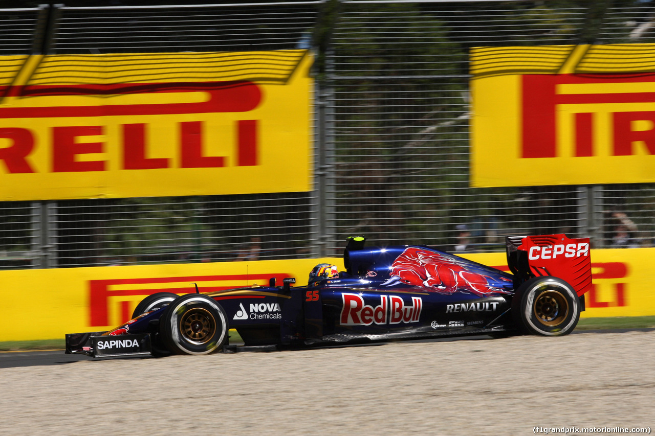 GP AUSTRALIA, 13.03.2015 - Prove Libere 1, Carlos Sainz Jr (ESP) Scuderia Toro Rosso STR10