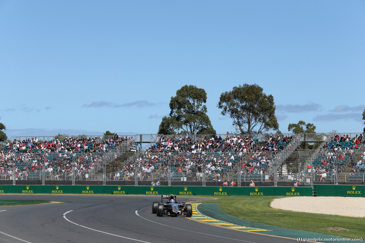GP AUSTRALIA, 13.03.2015 - Prove Libere 1, Sergio Perez (MEX) Sahara Force India F1 VJM08