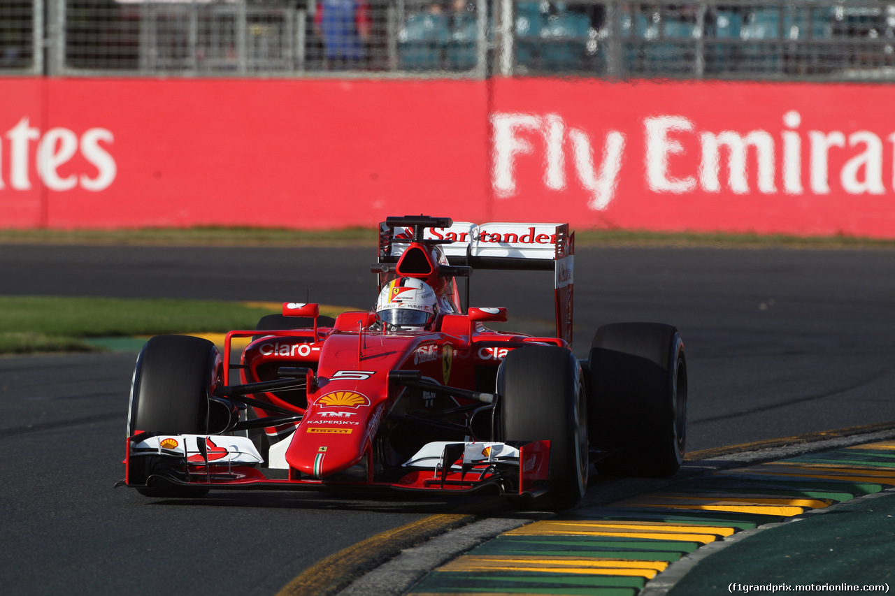 GP AUSTRALIA, 13.03.2015 - Prove Libere 2, Sebastian Vettel (GER) Ferrari SF15-T