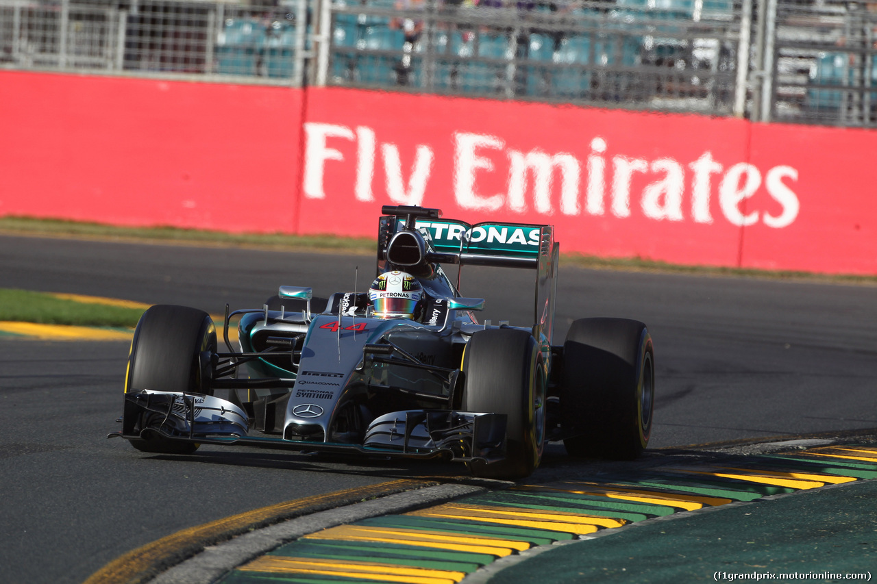 GP AUSTRALIA, 13.03.2015 - Prove Libere 2, Lewis Hamilton (GBR) Mercedes AMG F1 W06