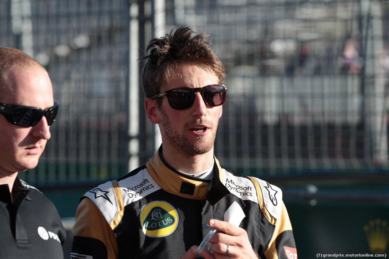 GP AUSTRALIA, 13.03.2015 - Prove Libere 2, Romain Grosjean (FRA) Lotus F1 Team E23
