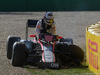 GP AUSTRALIA, 13.03.2015 - Free Practice 2, Crash, Kevin Magnussen (DEN) McLaren Honda MP4-30.