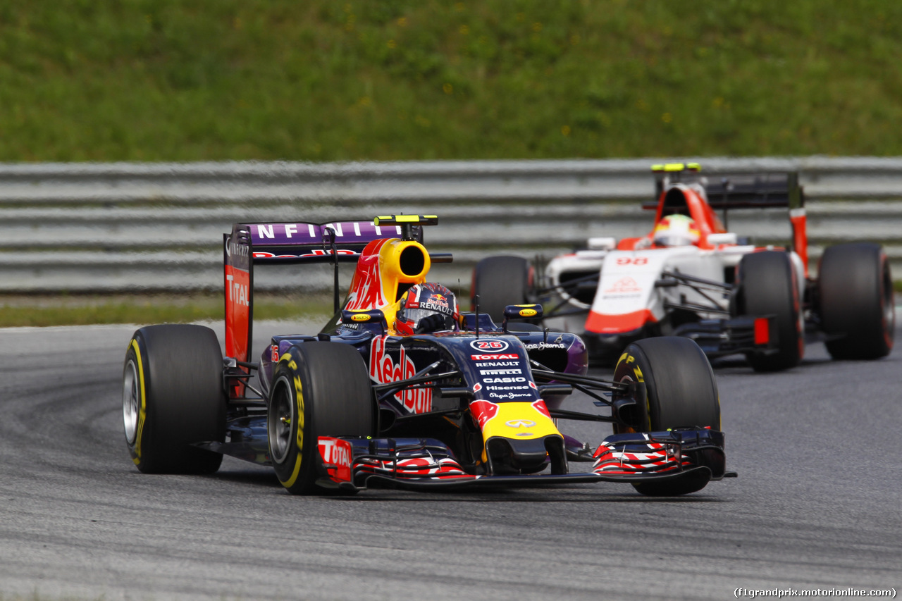 GP AUSTRIA, 21.06.2015- Gara, Daniil Kvyat (RUS) Red Bull Racing RB11