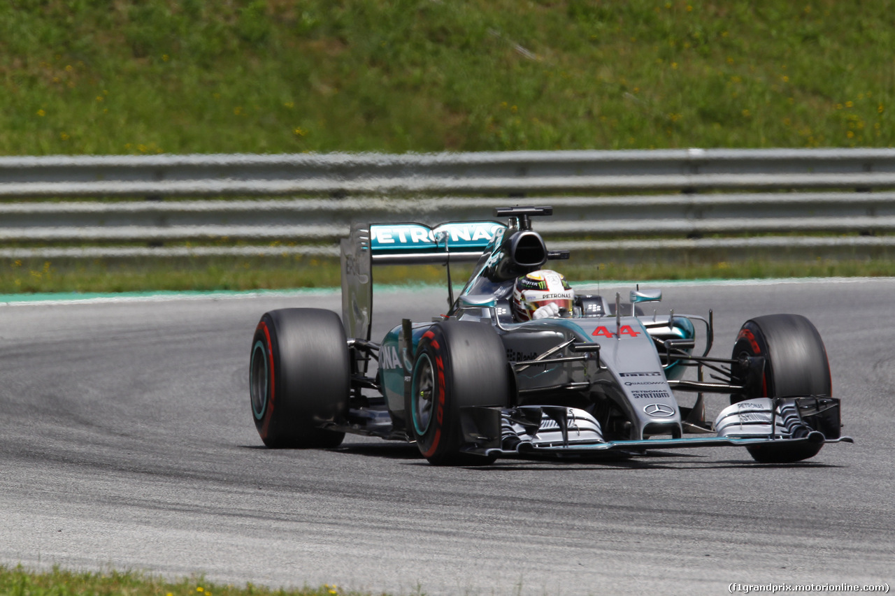GP AUSTRIA, 21.06.2015- Gara, Lewis Hamilton (GBR) Mercedes AMG F1 W06