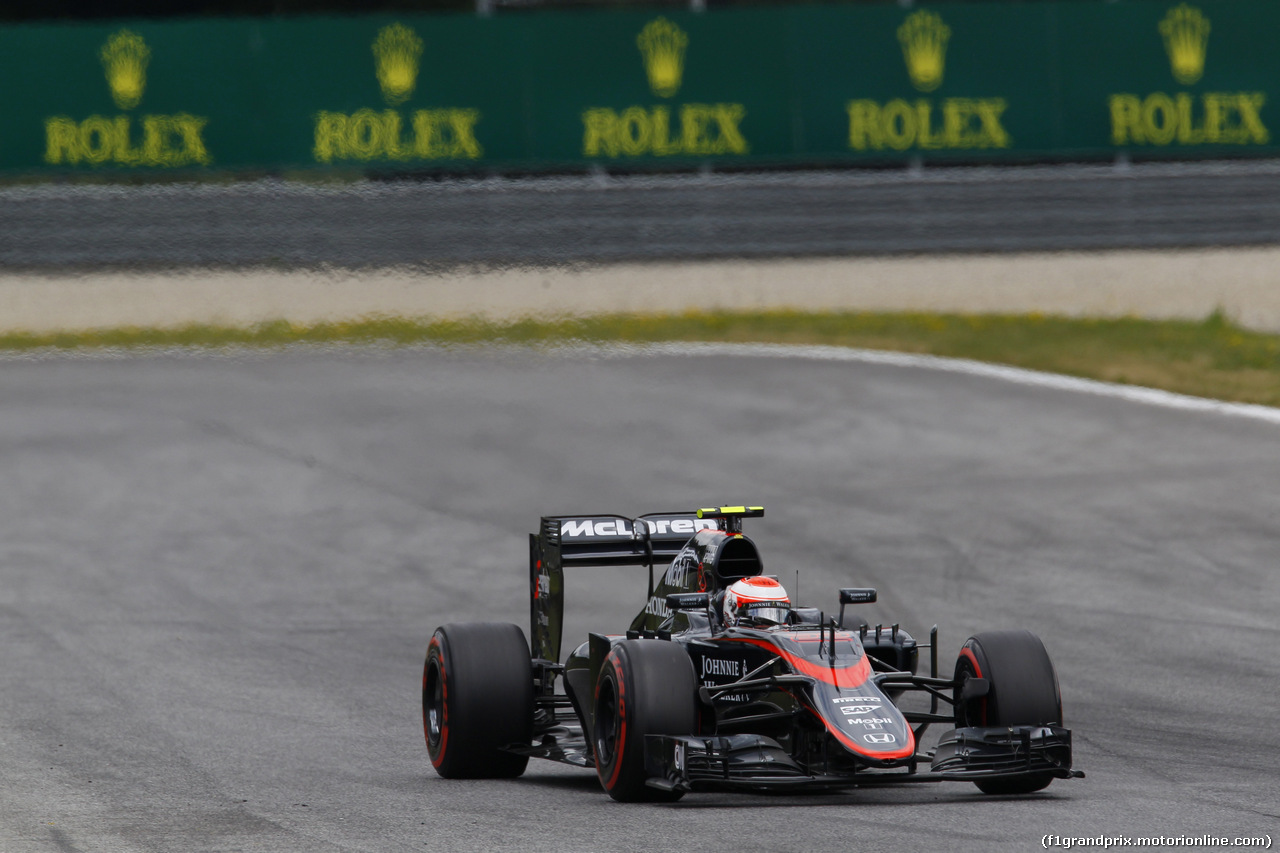 GP AUSTRIA, 21.06.2015- Gara, Jenson Button (GBR) McLaren Honda MP4-30