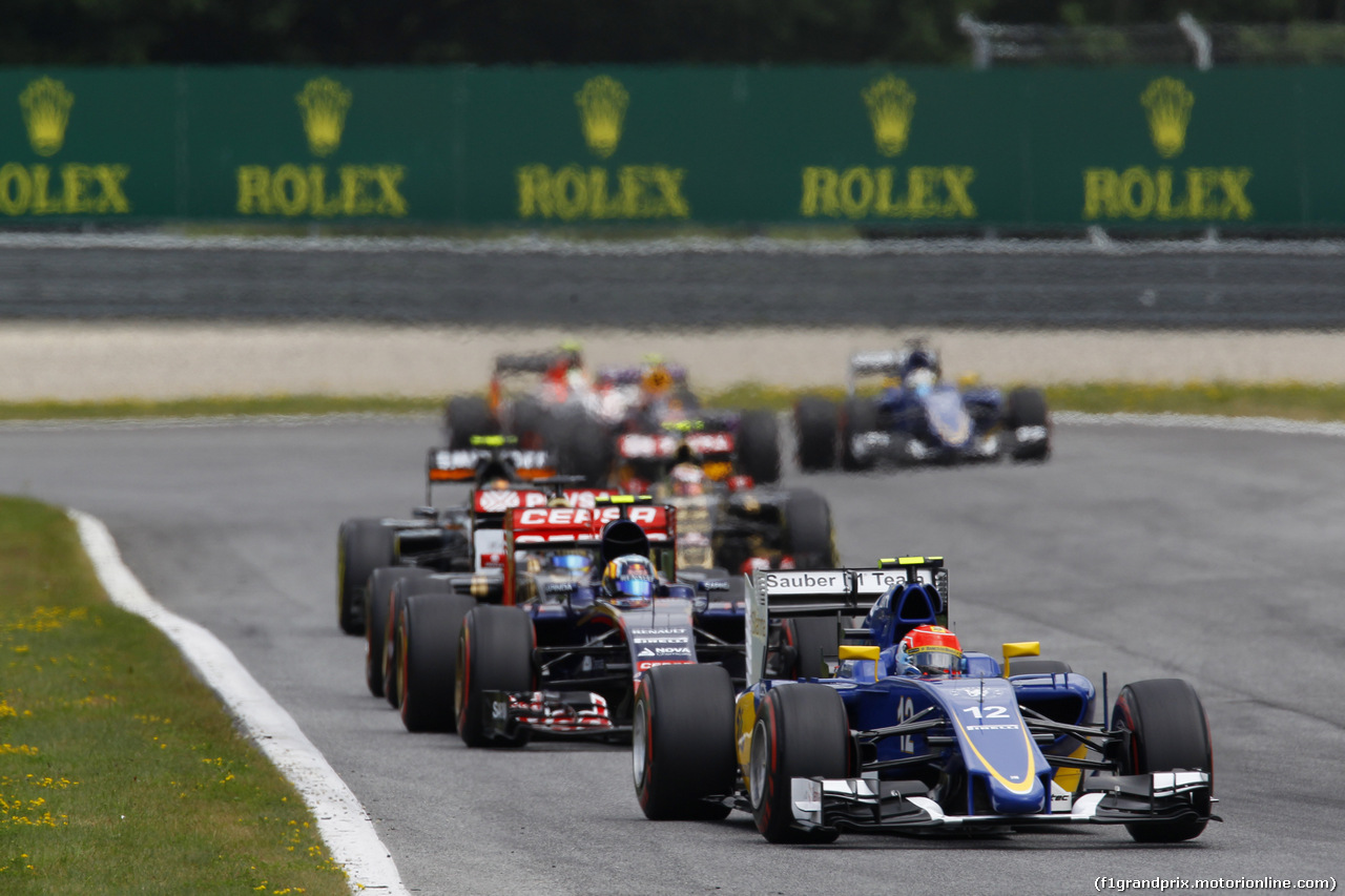 GP AUSTRIA, 21.06.2015- Gara, Felipe Nasr (BRA) Sauber C34