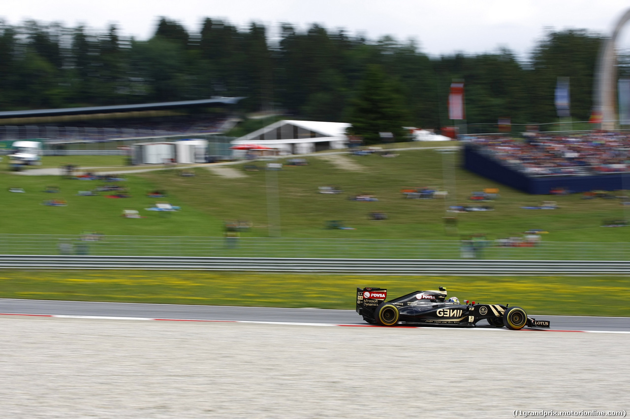 GP AUSTRIA, 21.06.2015- Gara, Pastor Maldonado (VEN) Lotus F1 Team E23