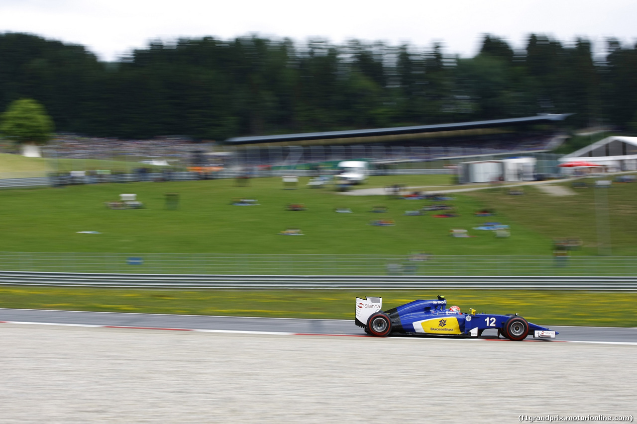 GP AUSTRIA, 21.06.2015- Gara, Felipe Nasr (BRA) Sauber C34