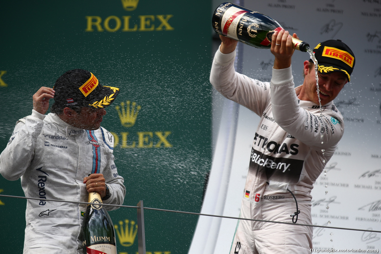 GP AUSTRIA, 21.06.2015- Podium, winner Nico Rosberg (GER) Mercedes AMG F1 W06