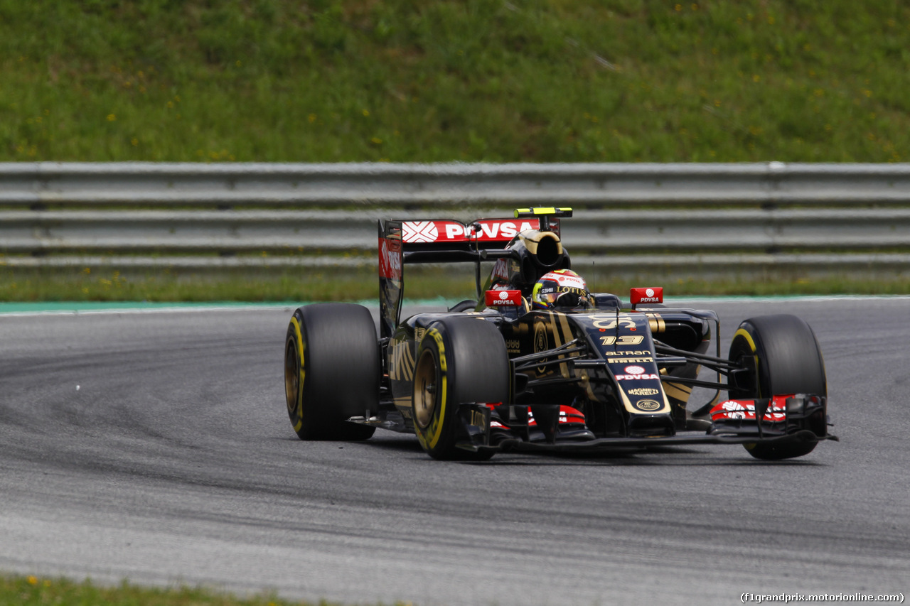 GP AUSTRIA, 21.06.2015- Gara, Pastor Maldonado (VEN) Lotus F1 Team E23