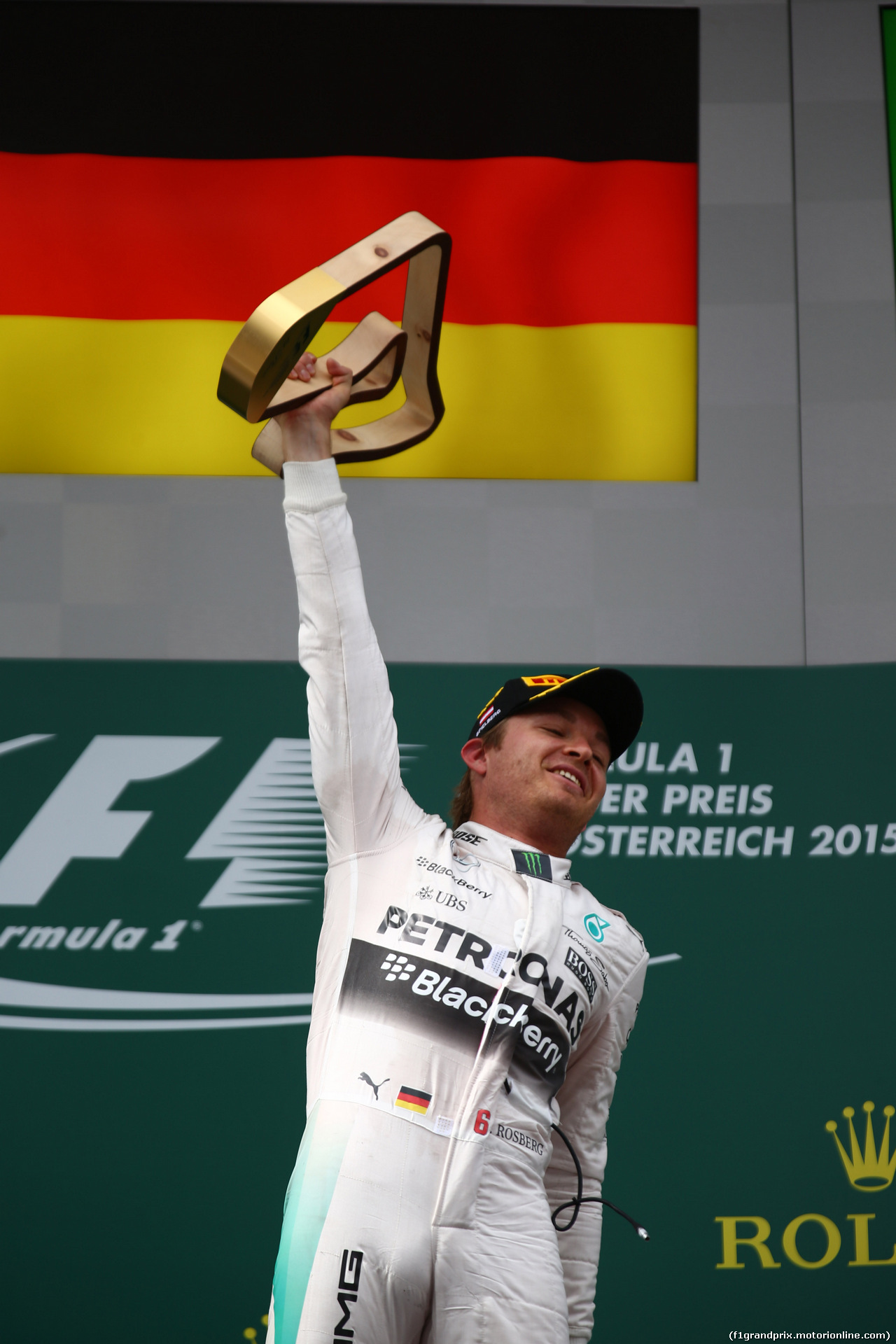 GP AUSTRIA, 21.06.2015- Podium, winner Nico Rosberg (GER) Mercedes AMG F1 W06