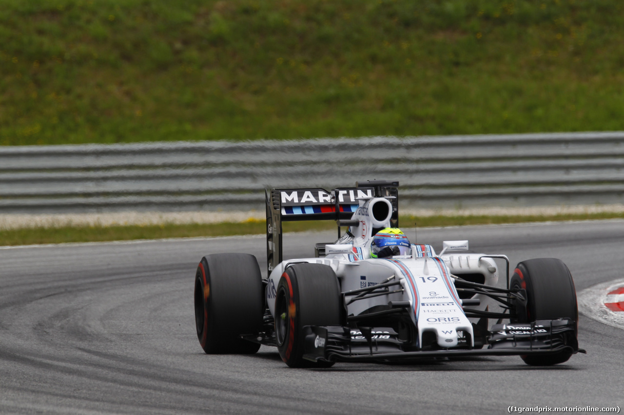 GP AUSTRIA, 21.06.2015- Gara, Felipe Massa (BRA) Williams F1 Team FW37