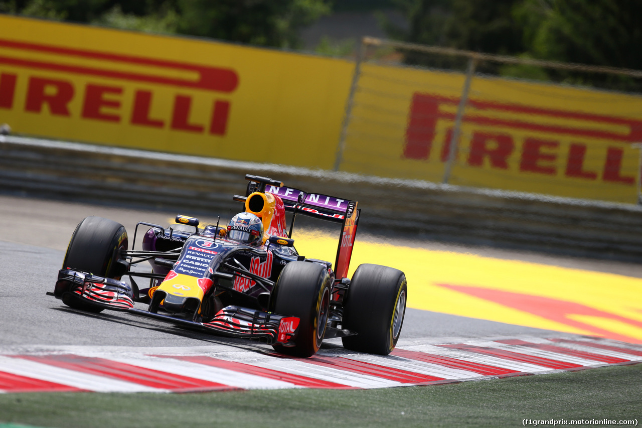 GP AUSTRIA, 21.06.2015- Gara, Daniel Ricciardo (AUS) Red Bull Racing RB11