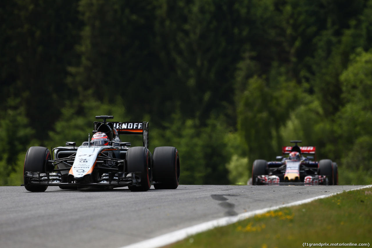 GP AUSTRIA, 21.06.2015- Gara, Sergio Perez (MEX) Sahara Force India F1 Team VJM08
