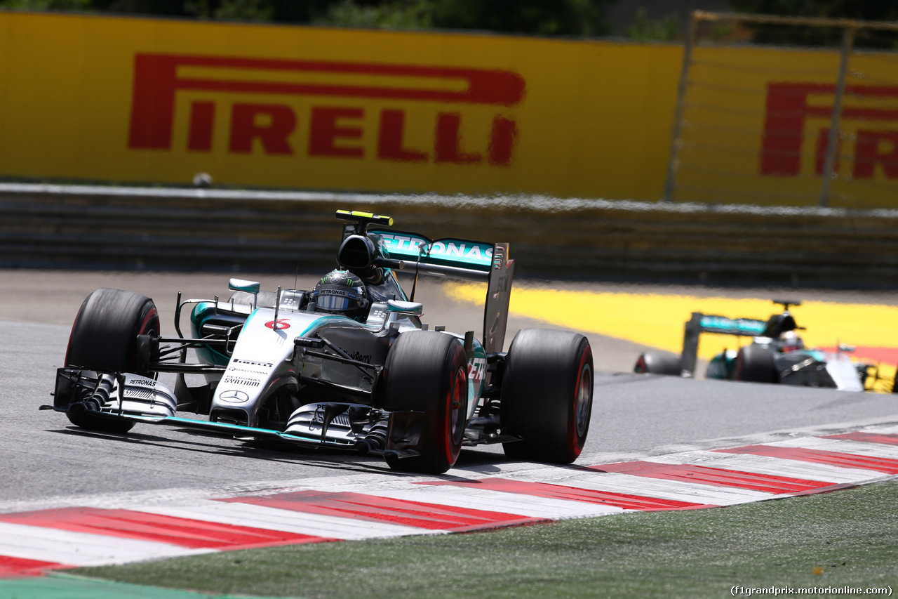 GP AUSTRIA, 21.06.2015- Gara, Nico Rosberg (GER) Mercedes AMG F1 W06