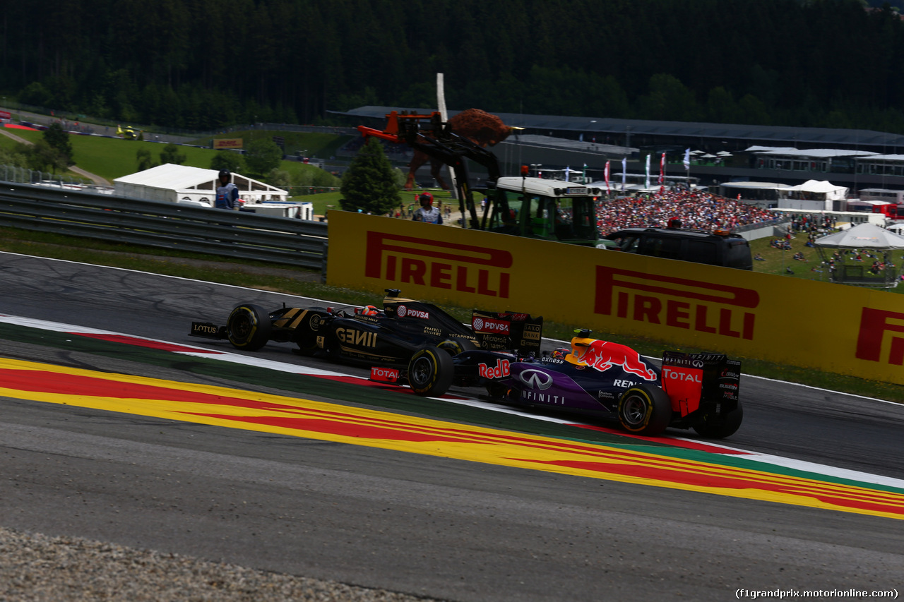 GP AUSTRIA, 21.06.2015- Gara, Romain Grosjean (FRA) Lotus F1 Team E23