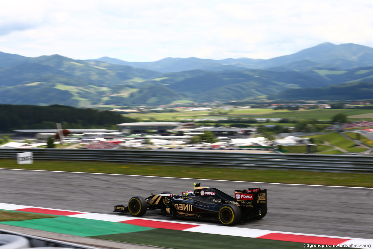 GP AUSTRIA, 21.06.2015- Gara, Pastor Maldonado (VEN) Lotus F1 Team E23