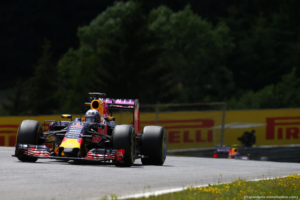 GP AUSTRIA, 21.06.2015- Gara, Daniel Ricciardo (AUS) Red Bull Racing RB11