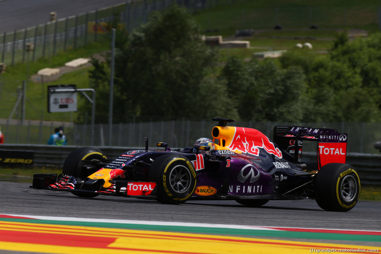 GP AUSTRIA, 21.06.2015- Gara, Daniel Ricciardo (AUS) Red Bull Racing RB11
