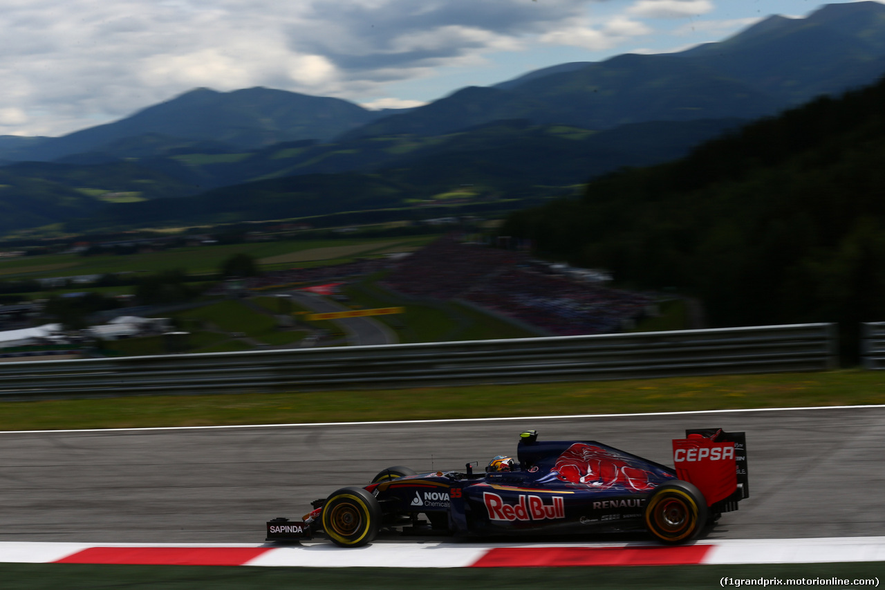 GP AUSTRIA, 21.06.2015- Gara, Carlos Sainz Jr (ESP) Scuderia Toro Rosso STR10